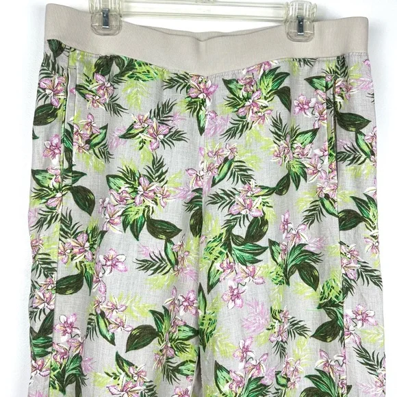 J. Jill Love Linen Orchid Cropped Pants - Picture 3 of 15